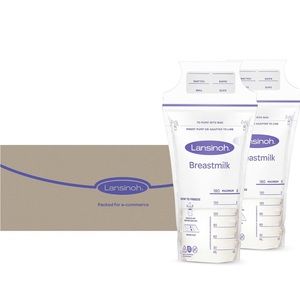NIB 200pc Lansinoh Breastmilk Double Zip Storage Bags